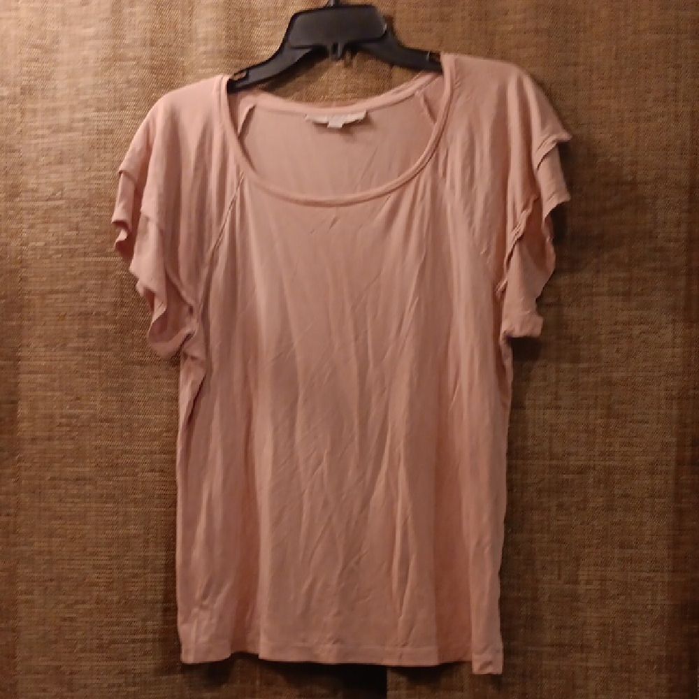 LOFT Soft Blush Short Sleeve Top
